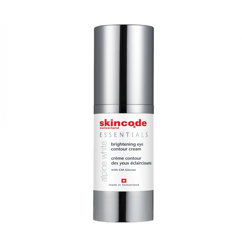 Kem đặc trị bọng mỡ thâm quầng và nếp nhăn da vùng mắt Skincode alpine white brightening eye contour cream